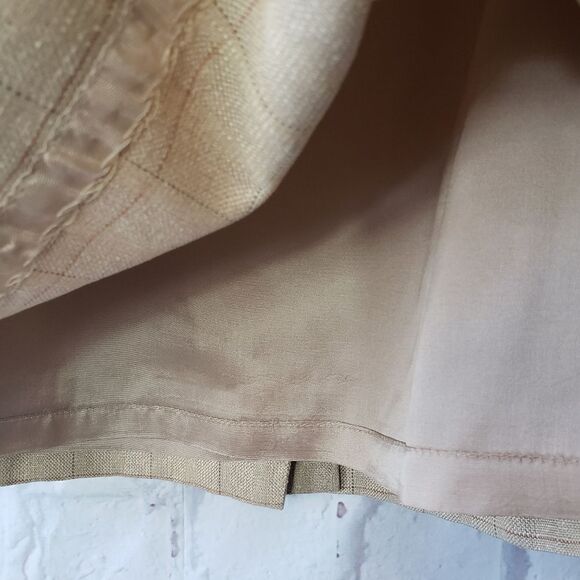 VINTAGE LORD & TAYLOR Plaid Silk-blend Skirt - Picture 4 of 9